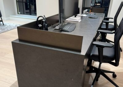 Shape Fabrication bespoke porcelain reception desk