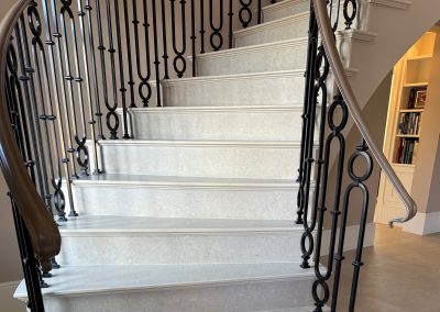 Staircase and banister curve