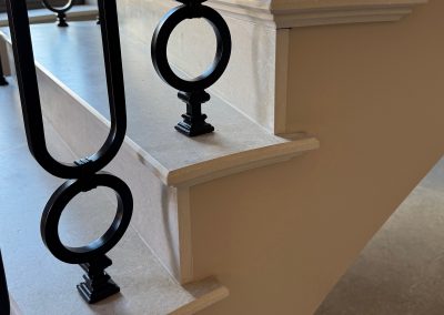 Stairs and baluster detail outside